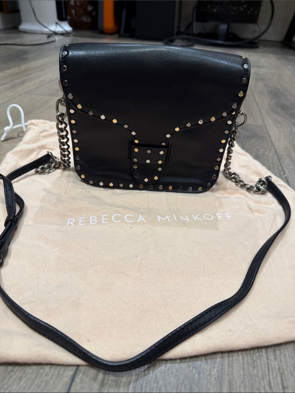 Rebecca Minkoff Black Leather studded purse